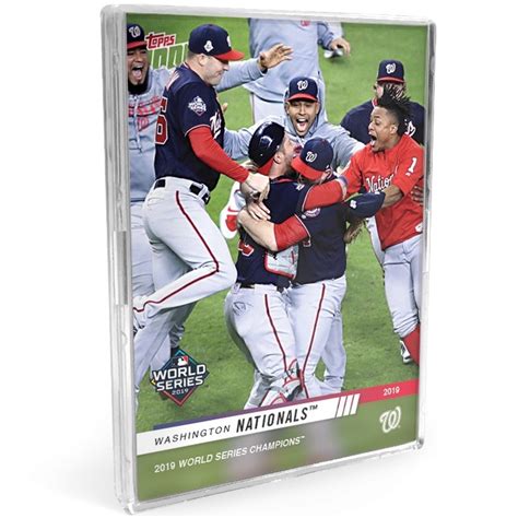 2019 Topps Now Washington Nationals World Series Checklist, Autographs