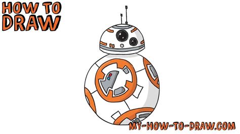 How to draw BB-8 - Star Wars - Easy step-by-step drawing tutorial - YouTube