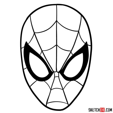 How To Draw A Spiderman Mask - Preferencemike12