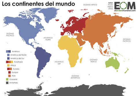 ¿Cuántos continentes hay en el mundo? - Mapas de El Orden Mundial - EOM