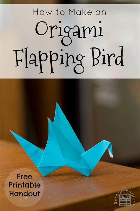 Origami Flapping Bird - ResearchParent.com