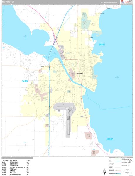 Oshkosh, WI Maps