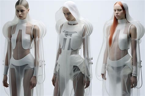 Premium AI Image | Futuristic fashion and clothing future vision