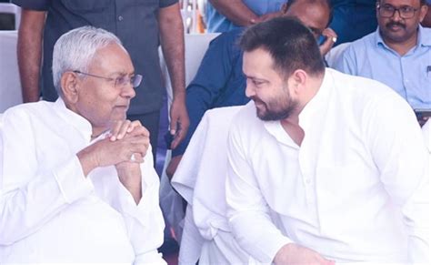 Nitish Kumar Points To Tejashwi Yadav In Another Hint At JDU-RJD merger