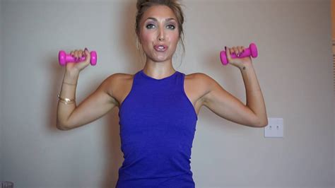 5 minute arm workout- get long, lean, toned arms - YouTube