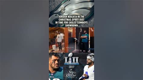 Jordan Mailata Singing Christmas Songs: Eagles Cowboys Christmas Eve Is Upon Us - YouTube