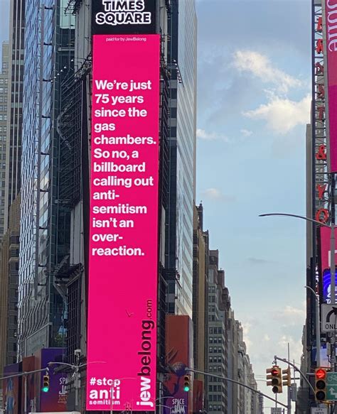 Times Square billboard ads shine light on growing antisemitism ...