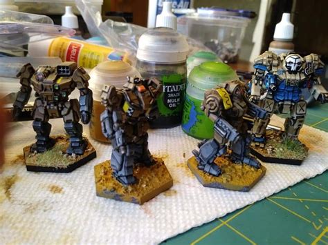 Battletech, mech miniatures | Miniatures, Paint schemes, Mech