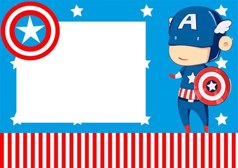 Free Printable Banner, Free Printable Invitations, Free Printables, Captain America Name ...