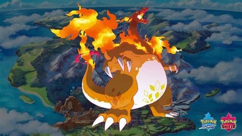 Download "Gigantamax Charizard takes to the skies in Pokemon Sword and Shield" Wallpaper ...