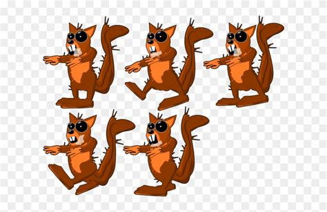 Rabid Squirrel - Cartoon - Free Transparent PNG Clipart Images Download