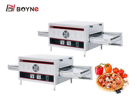 8 Burner Gas Conveyor Pizza Oven , Countertop Commercial Conveyor Belt Pizza Oven