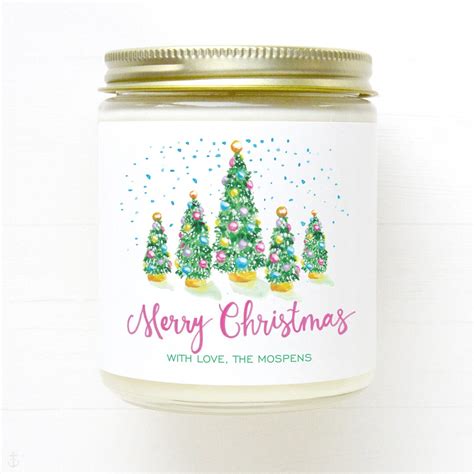 Personalized Christmas Candle Gift, Christmas Scented Candle ...