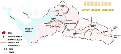 Jim Corbett National Park Map | Corbett Park India Map