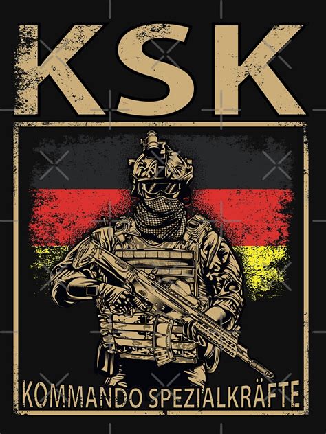 "Germany Special Forces KSK " T-shirt for Sale by turbineur | Redbubble ...