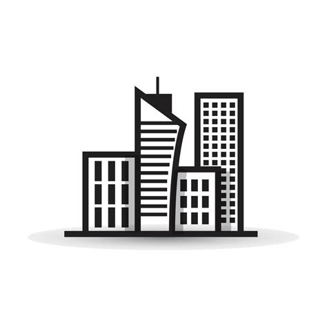 Black building vector icon isolated on white background 7926215 Vector Art at Vecteezy