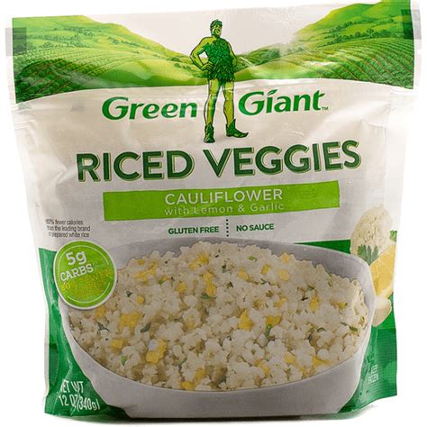 Green Giant Riced Veggies, Cauliflower with Lemon & Garlic | Frozen ...