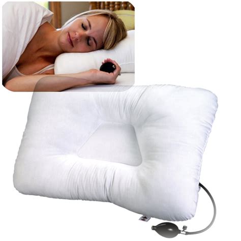 Inflatable Neck Pillow Increases Control Comfort & Relief