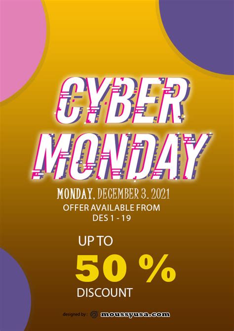 Cyber Monday Deal Flyer template free psd | Mous Syusa