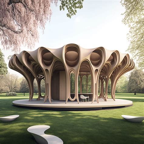 London Timber Concert Pavilion Explorati|Futuristic