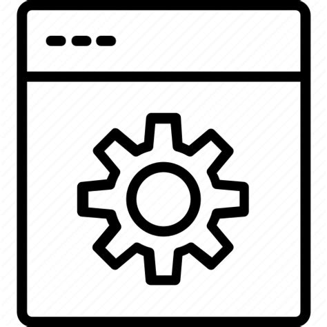 Page settings, settings, web page, webpage icon