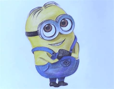 how to draw a Minion Step by step for beginners, You will see the full video and the steps how ...