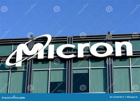 Micron Technology Sign Logo on Office Campus in Silicon Valley. Micron ...