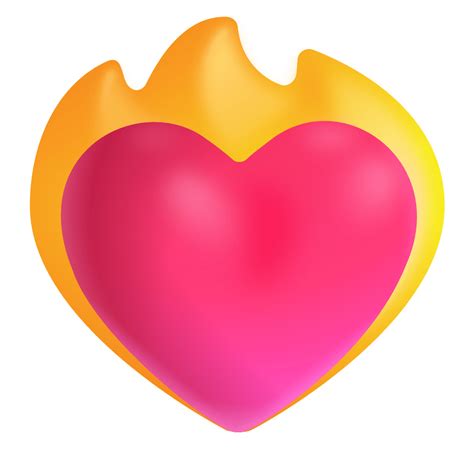 Heart On Fire 3d Icon | FluentUI Emoji 3D Iconpack | Microsoft