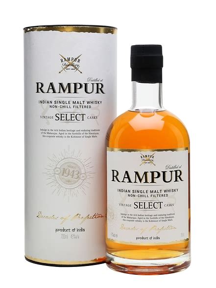 Rampur Distillery Indian Single Malt 43% - Indian Whisky