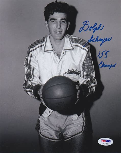 Dolph Schayes Autographed Signed 55 Champs Autograph Auto 8X10 Photo Syracuse Nationals PSA