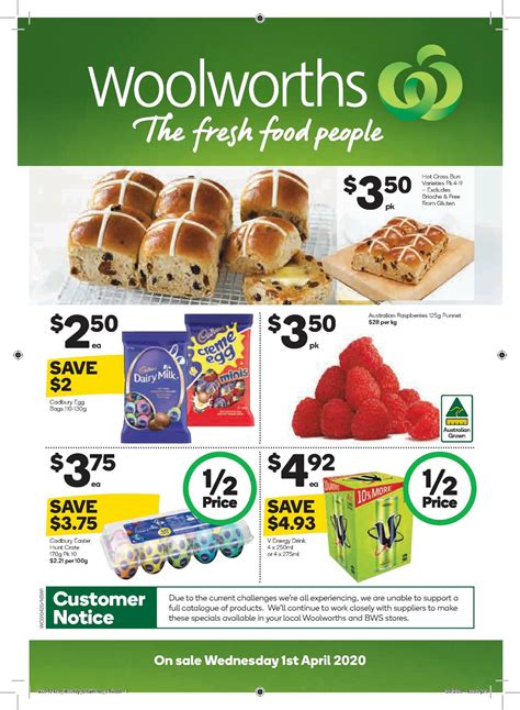 Woolworths Catalogues & Specials from 1 April