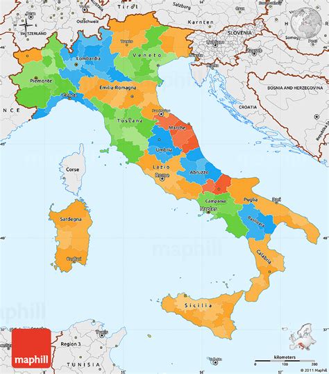 Border Countries Of Italy - Black Sea Map