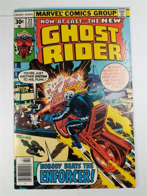 Ghost Rider #22 VF/NM 1st App of the Enforcer Marvel Comics C46A | Comic Books - Bronze Age ...