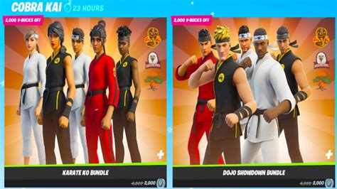 *NEW* COBRA KAI COLLAB SKINS GAMEPLAY - FORTNITE KARATE AND DOJO ...