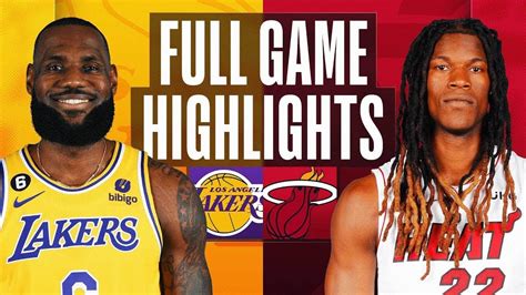 Los Angeles Lakers vs. Miami Heat Full Game Highlights | Dec 28 | 2022 ...