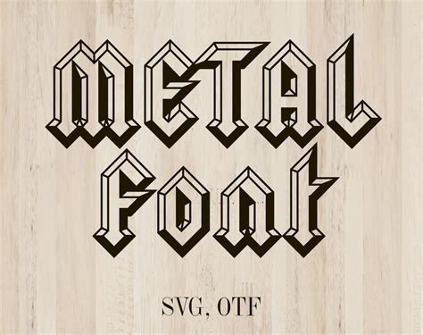 Metal font Hardrock font Hard rock font svg Rock font Heavy | Etsy