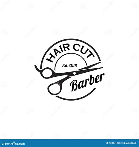 Barber Logo Design Barbershop Salon Stock Vector - Illustration of barber, blade: 180341073