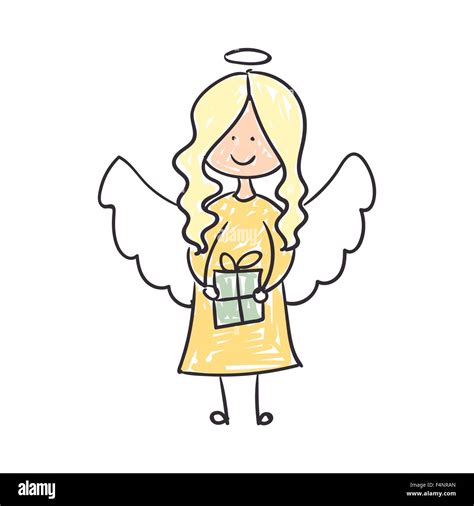 Angel drawing Cut Out Stock Images & Pictures - Alamy