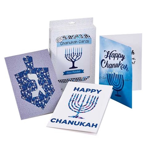 Hanukkah Gifts - 12-Pack Assorted Boxed Chanukah Cards