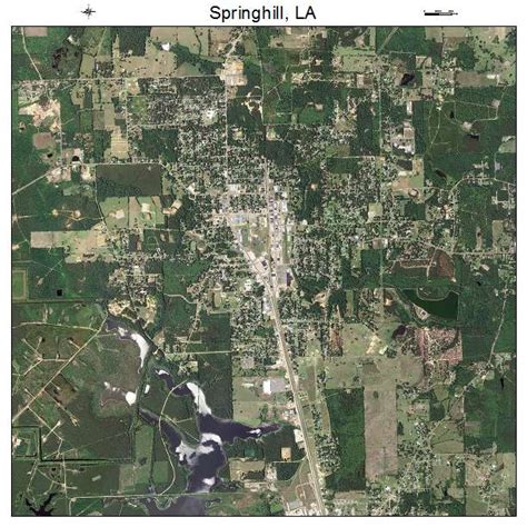 Aerial Photography Map of Springhill, LA Louisiana