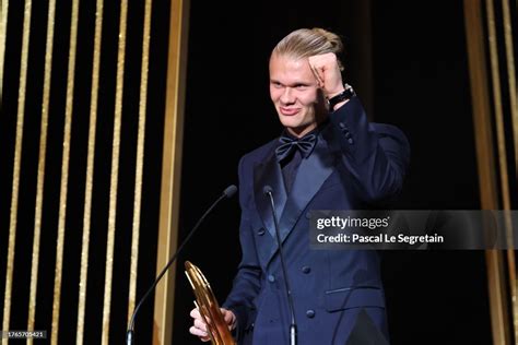 Erling Haaland attends the 67th Ballon D'Or Ceremony at Theatre Du... News Photo - Getty Images