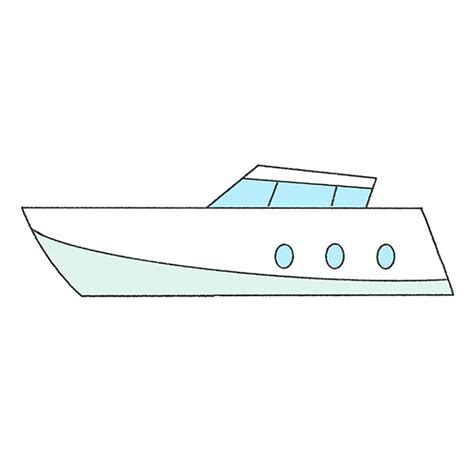 How to Draw a Yacht Step by Step - Easy Drawing Tutorial For Kids