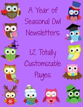 an image of owls on purple background with text that reads, a year of seasonal owl news