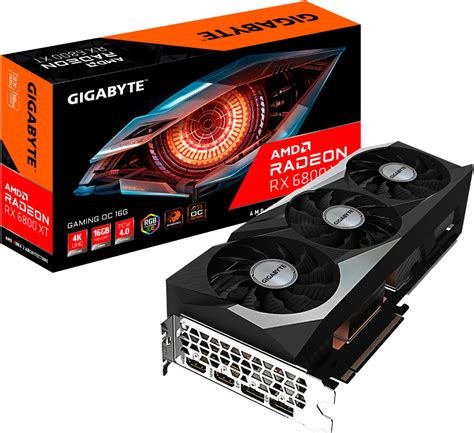 GIGABYTE AMD Radeon RX 6800 XT GAMING OC 16GB GDDR6 PCI Express 4.0 Graphics Card GV-R68XTGAMING ...