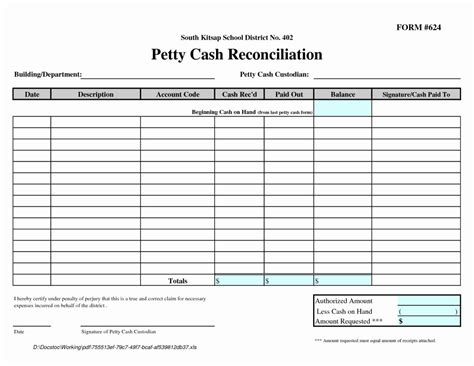 Petty Cash Spreadsheet Example Spreadsheet Downloa petty cash spreadsheet template. petty cash ...