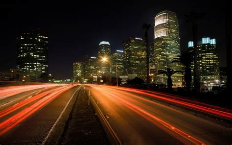 cityscape, Light trails, Skyscraper, Long exposure, Building Wallpapers HD / Desktop and Mobile ...