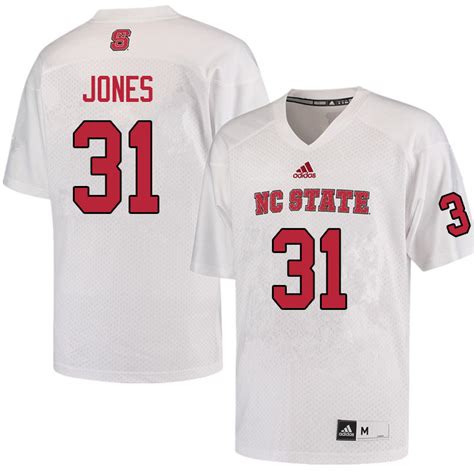 Men #31 Vi Jones NC State Wolfpack College Football Jerseys Sale-White