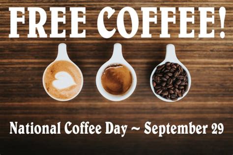 ☕ FREE Coffee for National Coffee Day – September 29, 2023 ☕ | Freebie ...