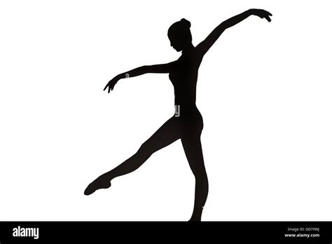 Rhythmic gymnastics silhouette hi-res stock photography and images - Alamy