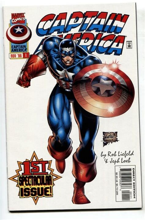 Captain America #1-Rob Liefeld 1996 First issue-Comic Book Marvel ...